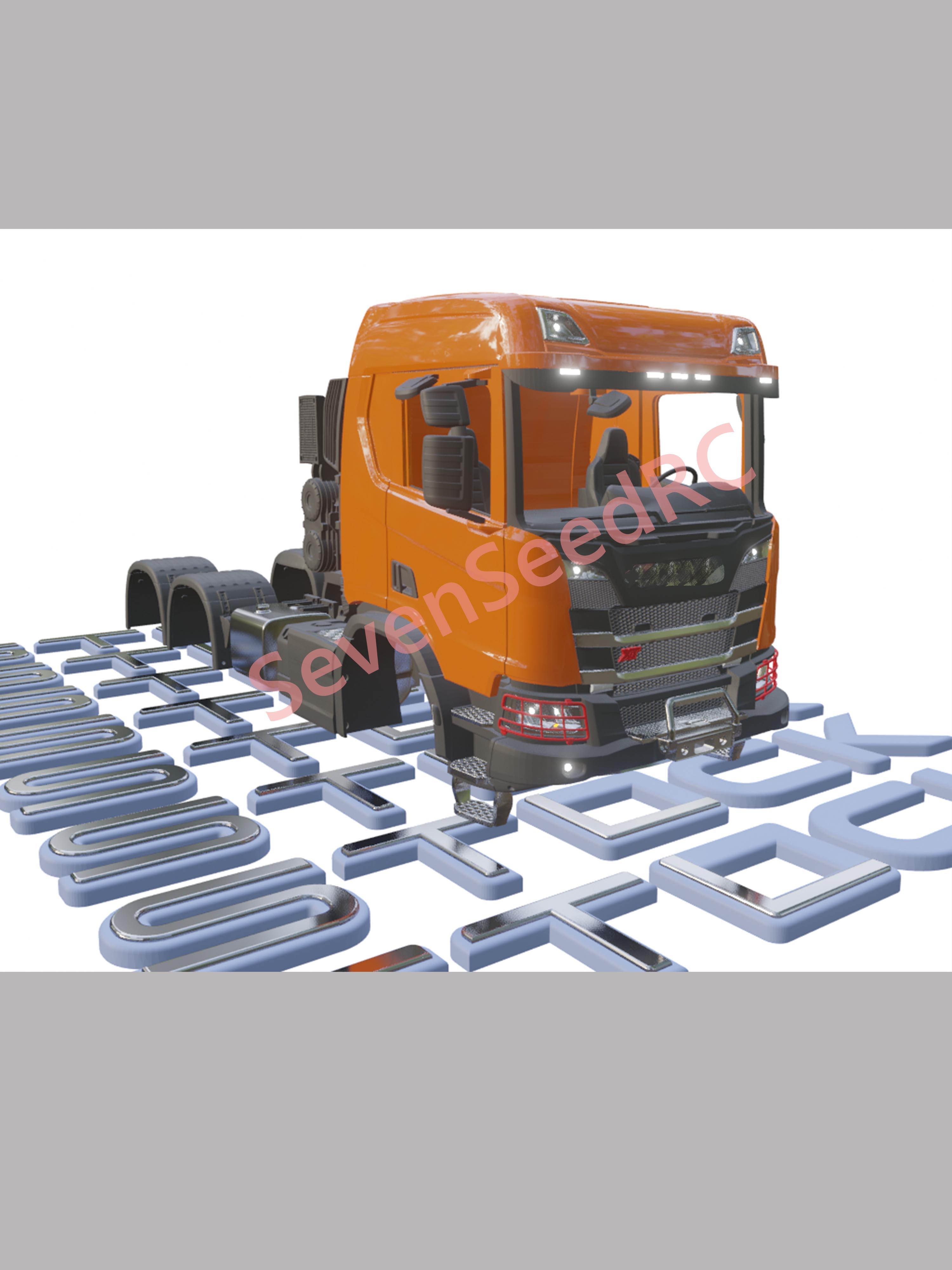 Model Kit Jdm - 3d Gedrukt Truck KIT SCANI XT