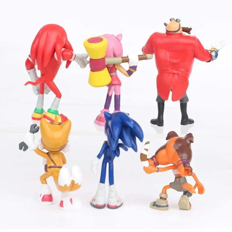 Model Kit Sonic - 6 Stuks/set Sonic Action Figures Tails