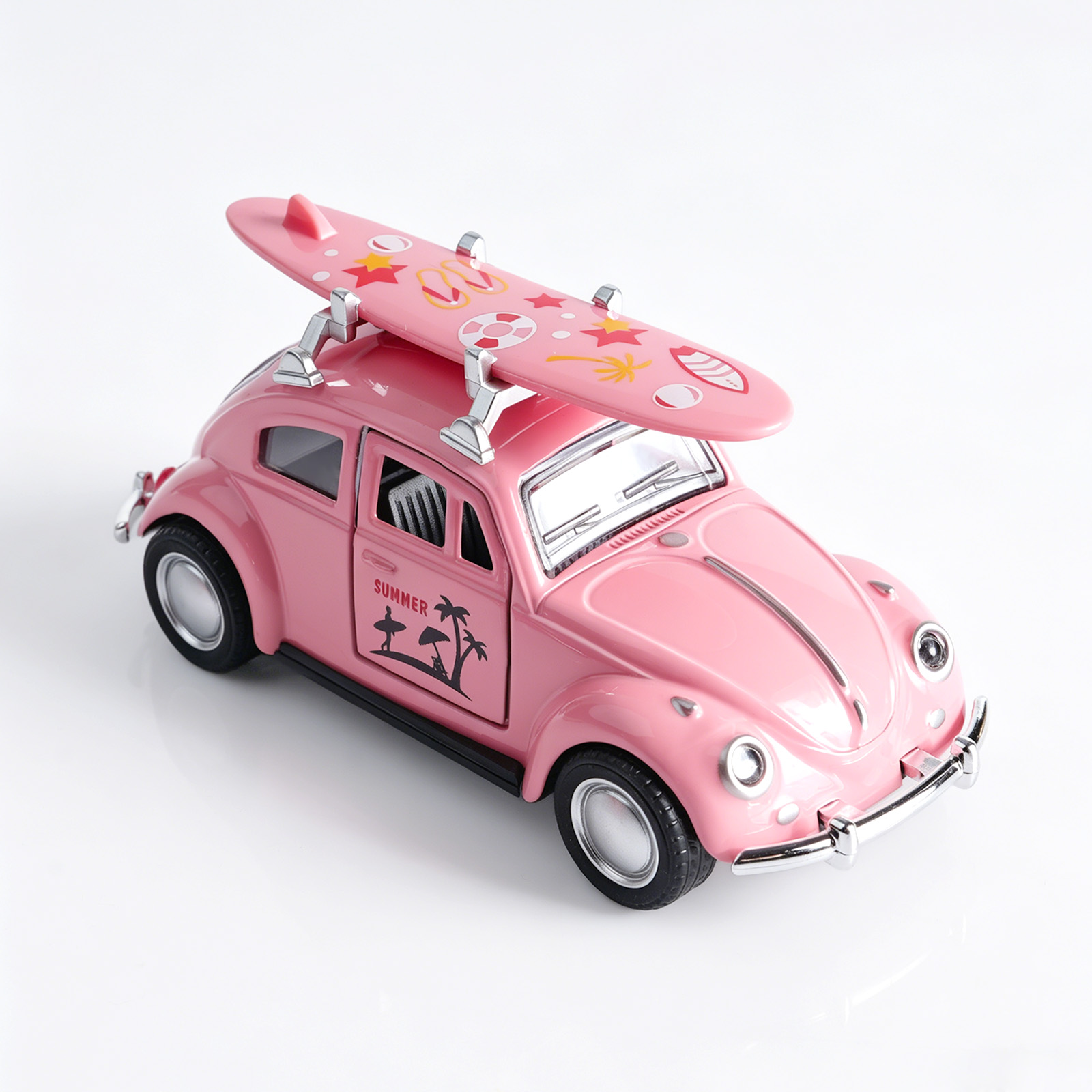 1:36 roze Volkswagen Kever geg - Model Kit Volkswagen recensie en prijs